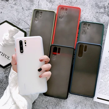 

Luxury Phone Case For Huawei P20 P30 Lite Pro Matte Transparent Hard Soft Case For Huawei Mate 20 30 Pro Nova 5 6 7 Pro Se Coque