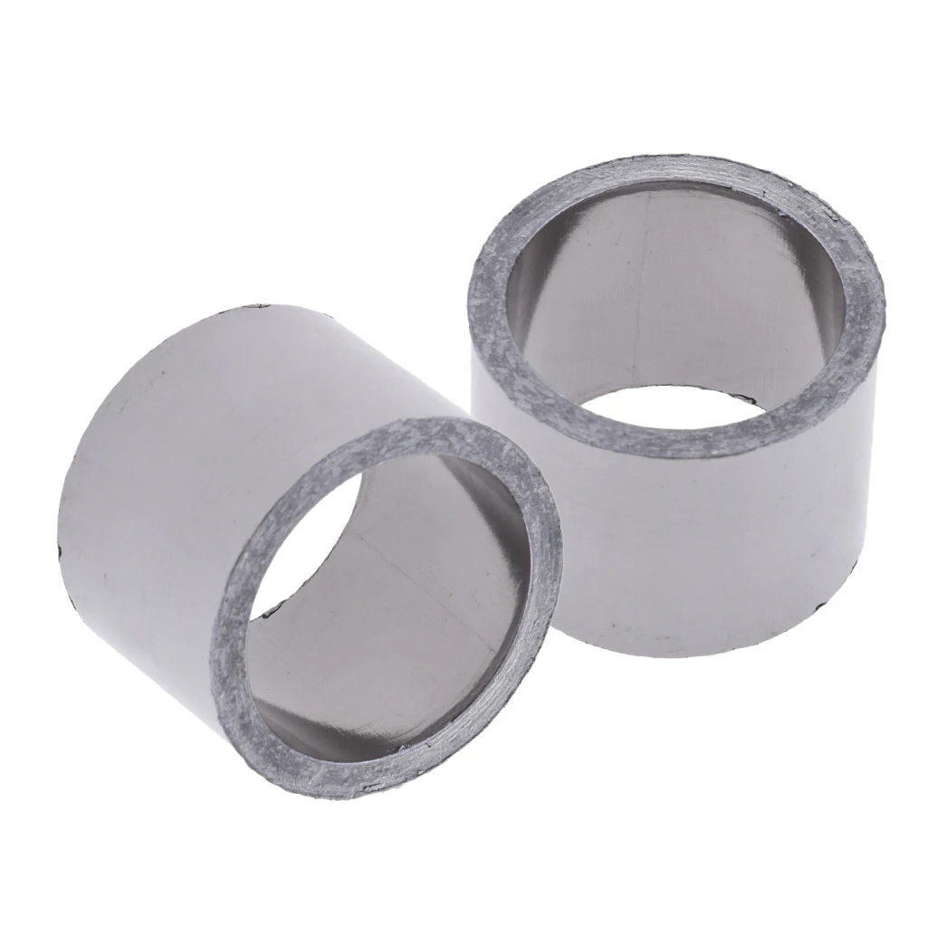 2pcs Motorcycle Exhaust Pipe Gasket Silencer Seal Ring for Dirt Bike Scooter, OD48mm ID38mm