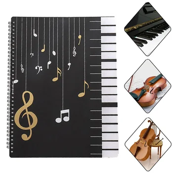 

Music Score Book 20 Sheets Insert-type Folder File A4 Folder Music Score Book Folders Document Organizer Storage Accessories