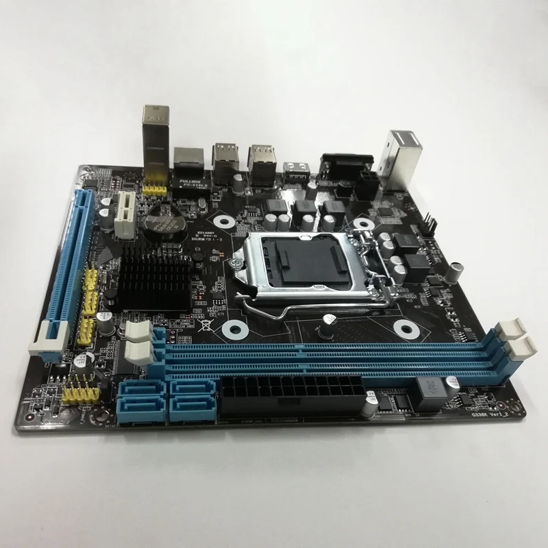 Hm55 Computer Motherboard Set I3 I5 Lga 1156 4G Memory Fan Atx Desktop Computer Motherboard Assembly Set Game Set