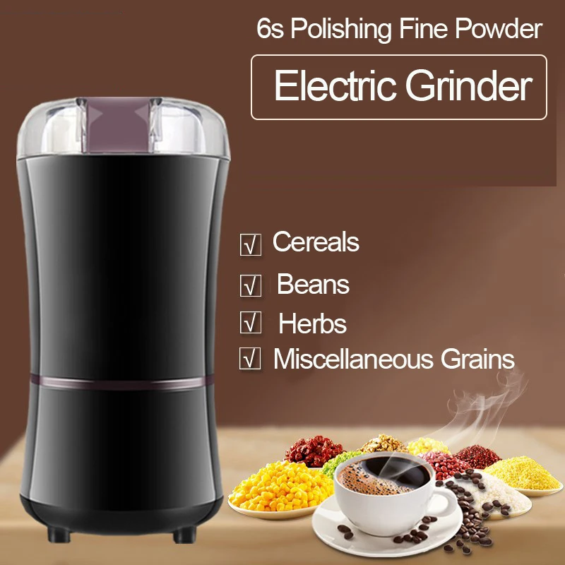 1000W Electric Coffee Grinder Multifunction Beans Spices Nuts Seed
Grinding Machine Mini Powerful Kitchen Salt Pepper Grind Tool