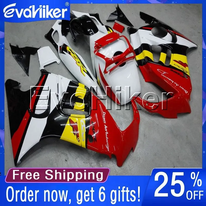 

Custom motorcycle cowl for CBR600F3 1997-1998 red yellow white F3 97 98 motorcycle fairing+gifts