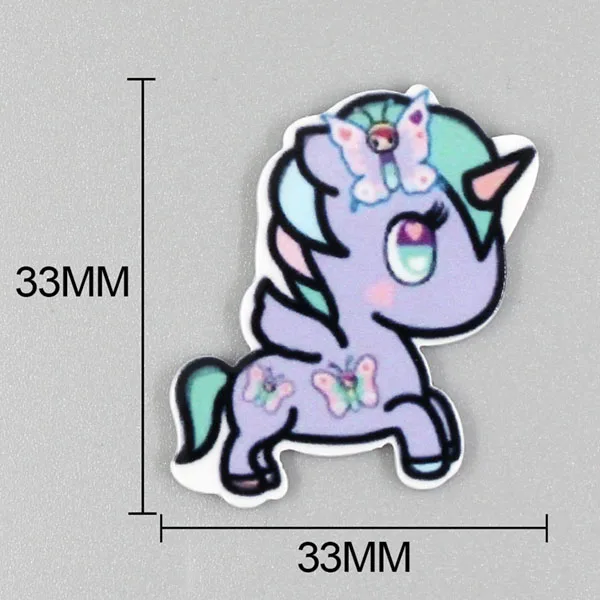 5 10 шт./лот смешанные кабошоны в форме лошади из смолы с рогом Kawaii Flatback изделия из смолы DIY чехол для телефона/декоративные шпильки для волос - Цвет: 5
