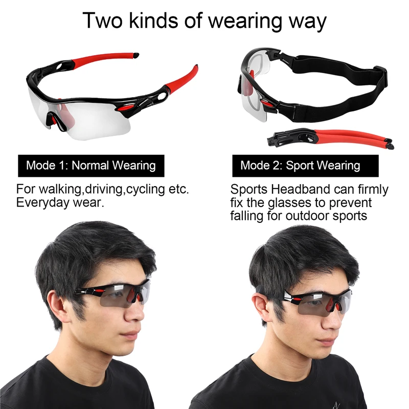 WEST BIKING Polarized Cycling Glasses UV400 Photochromic Sport Sunglasses Bike Goggles Myopia Frame Gafas Ciclismo Bike Eyewear