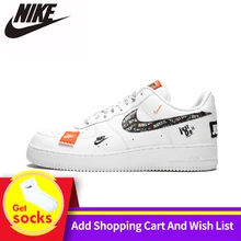Nike Air Force 1 '07 Just Do It AF1 Новое поступление дышащая мужская обувь для скейтбординга низкие удобные кроссовки для мужчин# AR7719-100