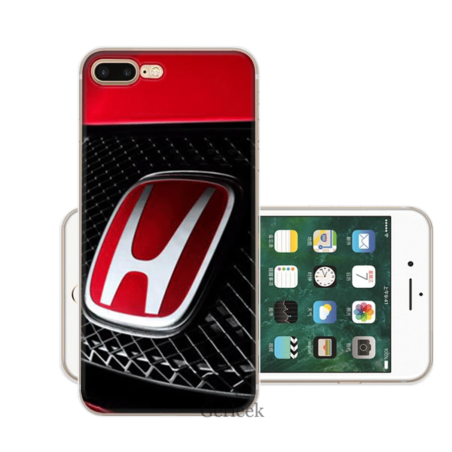 Mobile Cell Phone Case TPU for iPhone 11 Pro XR X XS Max iPhone 7 8 6 6S Plus 5 5s SE Cover Honda - Цвет: 1