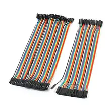 120 шт. 20,5 см Длина 2,54 мм 1Pin до 1P женский джемпер провода красочный