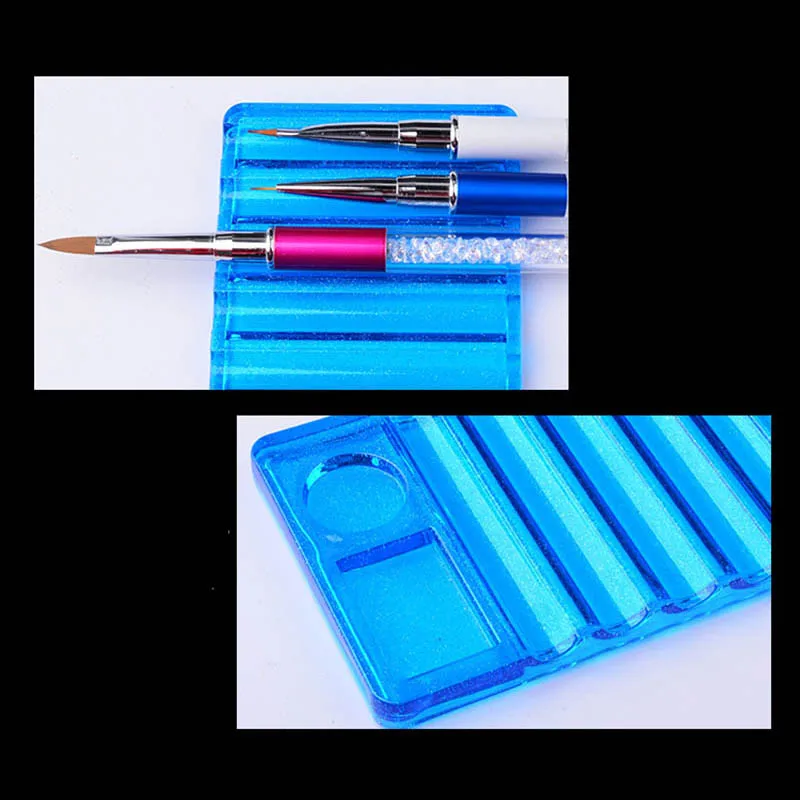 1 шт. кристалл держатель кисточки для нейл-арта Дисплей Подставка остальные инструменты для кисти ручка розовый