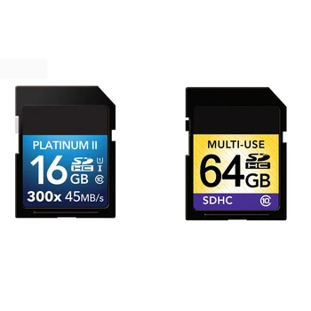 

SDHC 16GB SDXC 64GB Class 10 SD card Memory Card C10 45MB/s 90MB/S