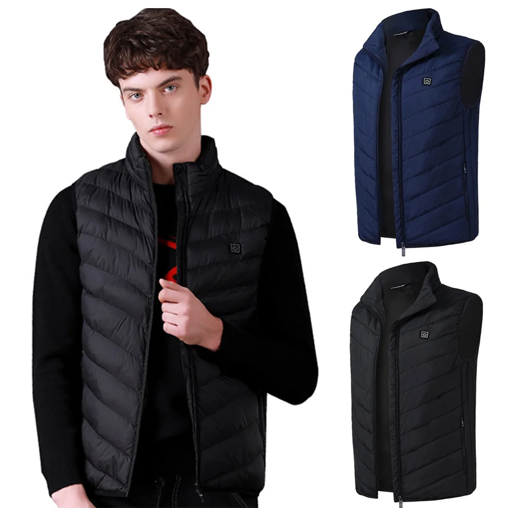 

Unisex USB Heating Vest Infrared Heating Vest Jacket Outdoor Sports Fishing Carbon Fiber Electric Clothing Vest Can be Washed