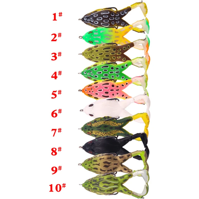 1 Pcs Luya Bait Spiral Slurry Twenty Color Thunder Frog Silica Gel Soft  Bait 9cm / 13.6