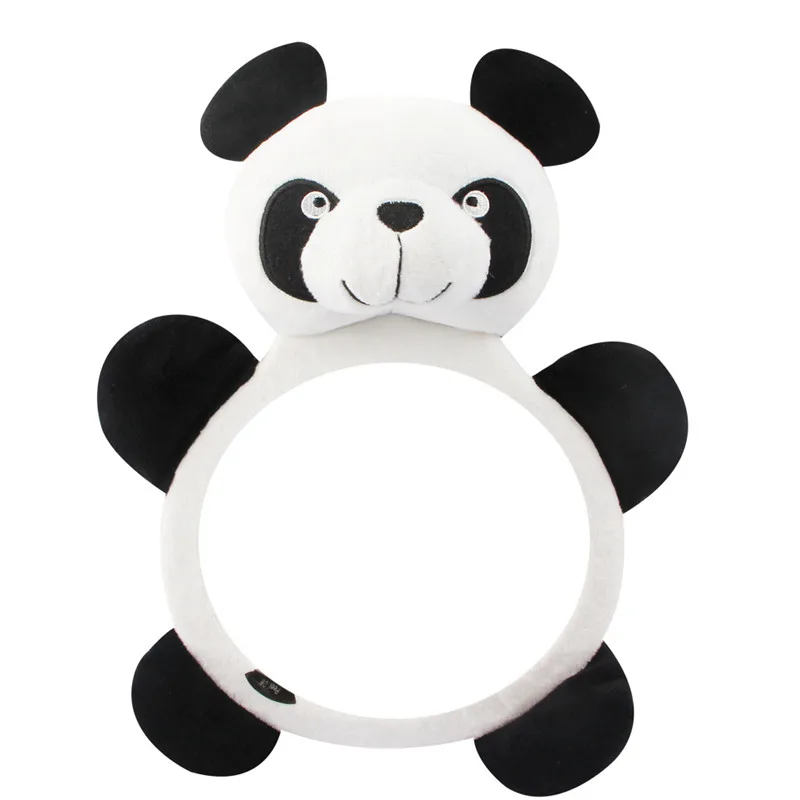 Автокресло мягкая плюшевая игрушка-животное с пандой или медвежонком зеркало заднего вида детская погремушка Детская Сиденье игрушка, аксессуары для новорожденных