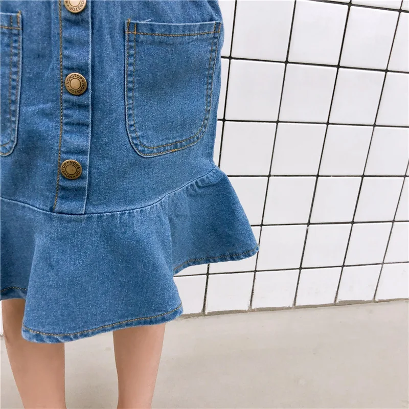 Хипстерская рубашка с короткими рукавами в Корейском стиле для маленьких девочек Летняя Повседневная рубашка свободного кроя в западном стиле из чистого хлопка