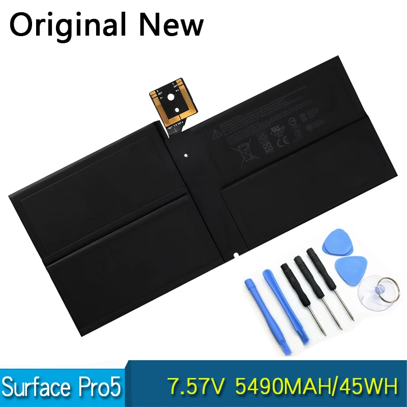 Новый оригинальный аккумулятор для Microsoft Surface Pro 5 1796 DYNM02 7 57 в 5940 мАч 45 Вт/ч G3HTA038H |