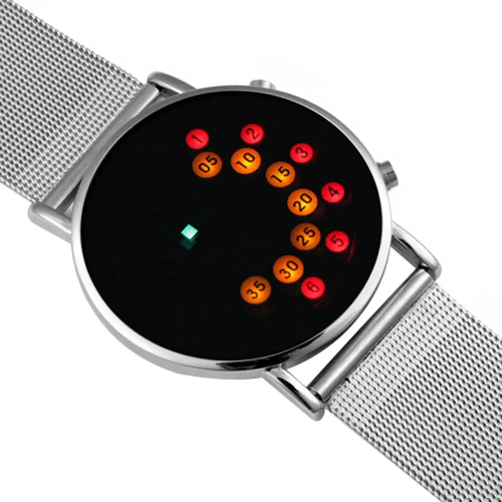 50%HOT Fashion Men's Watch Outdoor Sports Luminous Electronic Digital LED BinaryS1 Watch 2