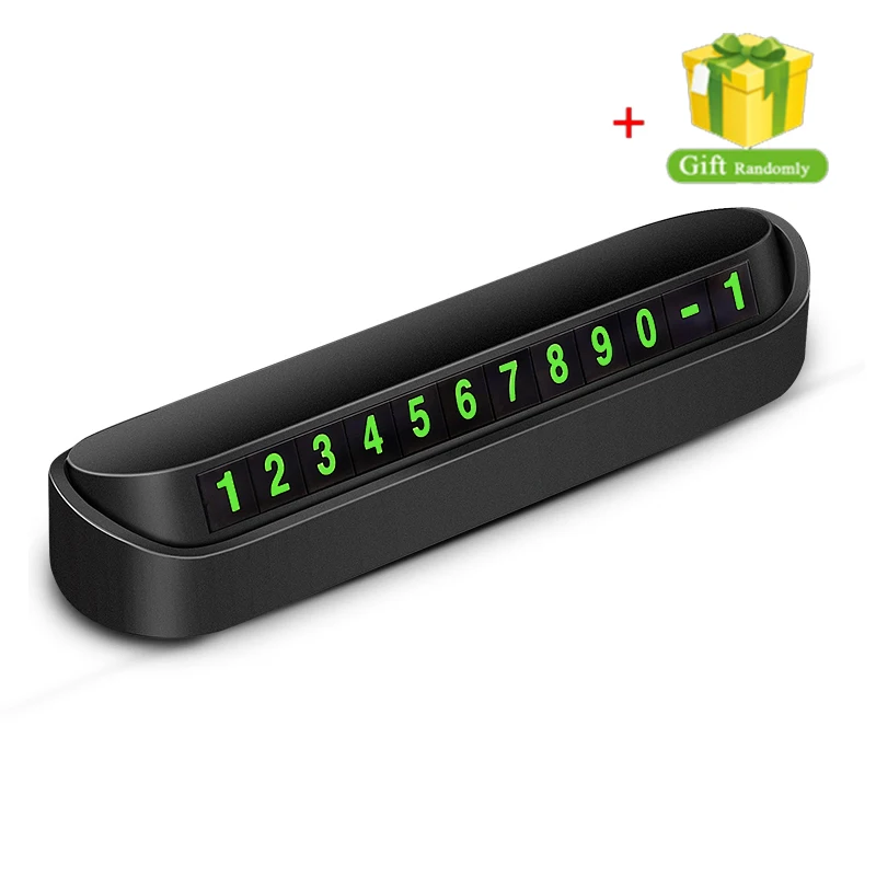 

Temporary Car Parking Card with Telephone Number Card Phone Number Card Hidden Number Plate Sticker for Car