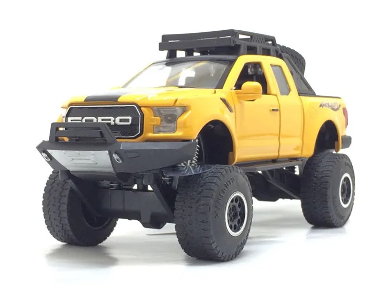 New Style Ford Raptor F150 Pickup Model Metal Car Toy Car Model Monster Truck