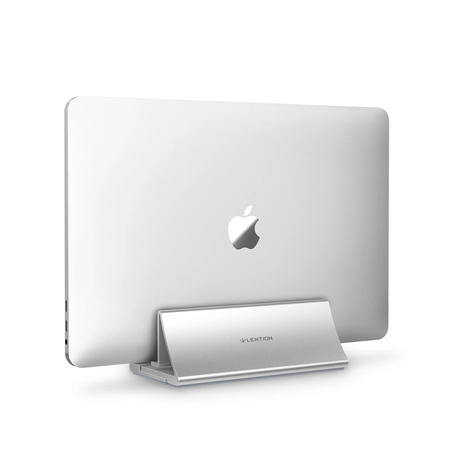 Алюминий обеспечивает экономию места • Вертикальная настольная подставка для MacBook Air/Pro 16 13 15, iPad Pro 12,9, Chromebook и от 11 до 17 дюймов рюкзак для ноутбука - Цвет: silver