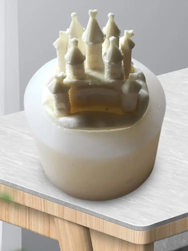 Инновационная 3D форма «Замок» силиконовая форма для самостоятельного изготовления торта инструмент для украшения выпечки для рождественского домашнего офиса рождественские украшения