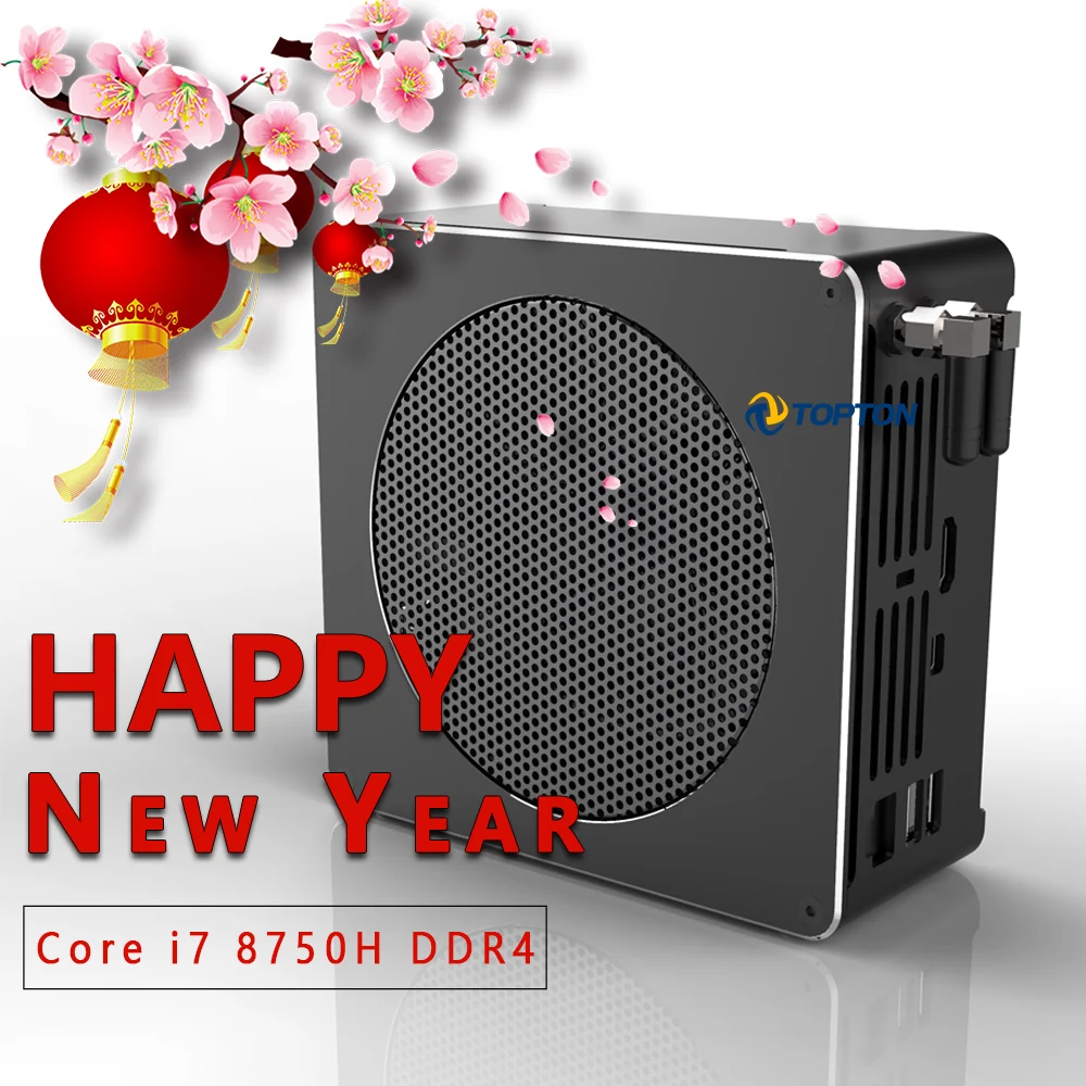  11.11New Mini PC Intel Core i9 9880H 8 Cores 16 Threads Gaming Desktop Computer 2*DDR4 2*M.2 NVMe W