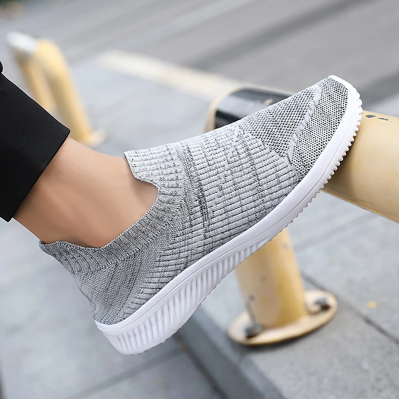 Men Vulcanized Shoes High Quality Men Sneakers Slip On Flats Shoes Man Loafers Plus Size 46 Walking Flat 3