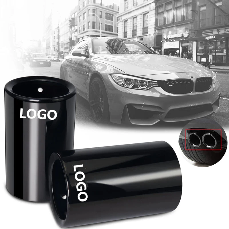 1x M Look автомобильные тюнинговые глушители для BMW E30 E36 E46 E90 E91 E92 E93 F30 320i наконечники