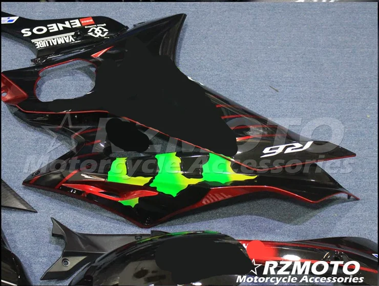 ABS мотоцикл обтекатель для YAMAHA R6 R6 17 18 впрыска кузова все виды цветов No. FF3001