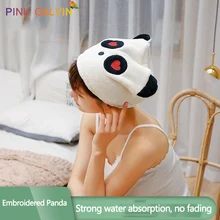 Полотенце для ванной из микрофибры с героями мультфильмов, быстросохнущее дамское банное полотенце, мягкая шапочка для душа, шапка для мужчин и женщин, тюрбан, повязка на голову для купания