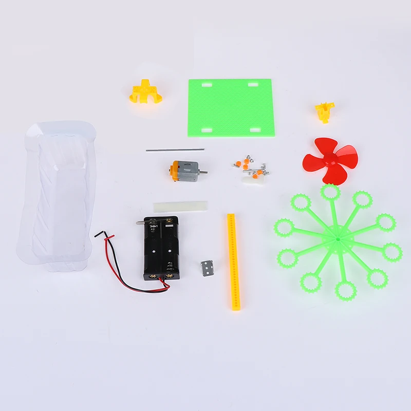 DIY пузырчатая машина Паровая обучающая игрушка в сборе пенящаяся машина для мальчиков и девочек пузырчатая вода выдувная игрушка научный эксперимент детей