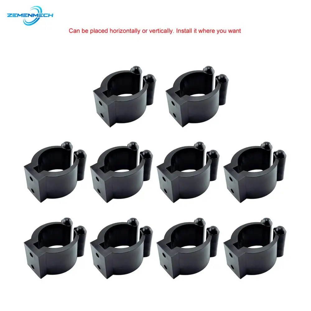 Fishing Tackle Nylon Portable Fishing Pole Clips Plastic Club Positioning Clamps Holder Accessories Wall Mounted Plastic Grips