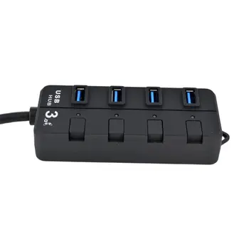 

USB Hub 3.0 USB Splitter Multiple 4 Port Hub Splitters Use Power Adapter Computer Accessories Hub For PC