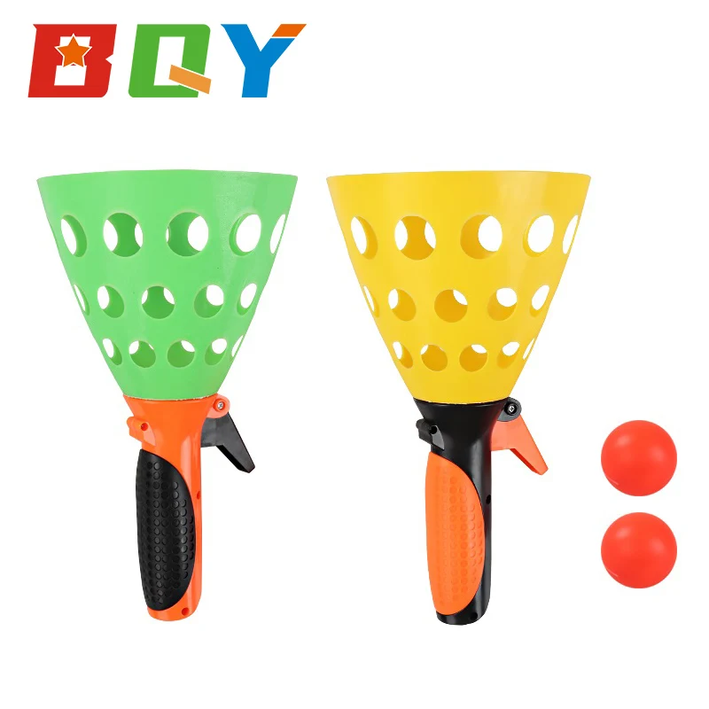 

BQY The Original Pop 'N Catch Game Double Set Launch Catch The Ball Perfect for Backyard Beach Tailgate Fun for Kids and Adults