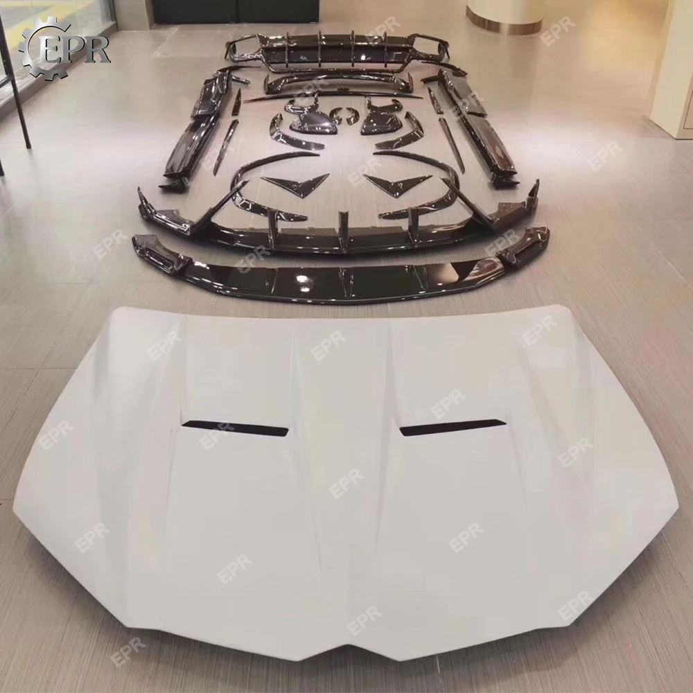 Автомобильный Топ дизайн для заднего бампера боковые обшивки для Lamborghini Urus TPC Стиль углеродного волокна задние накладки для вентиляционных отверстий Комплект кузова тюнинг URUS Racing