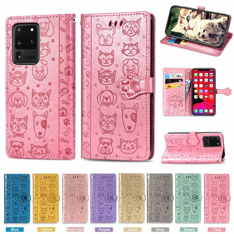 Чехол книжка для Samsung Galaxy S20 Ultra S8 S9 S10 Plus S10E S 20 Note 9 10 A91 A51 M31|Чехлы-портмоне| |