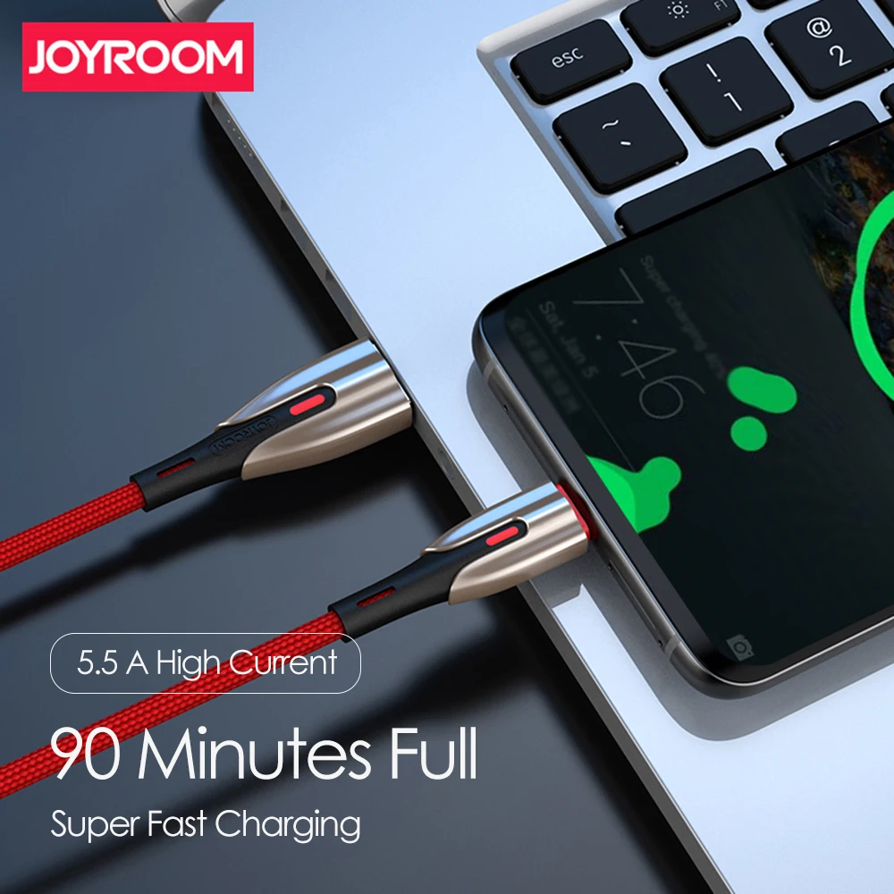 Joyroom 5A usb type C кабель для huawei mate 20 Pro P20 Lite USB C кабель для быстрой зарядки type-C кабель для huawei P30 Pro Поддержка QC