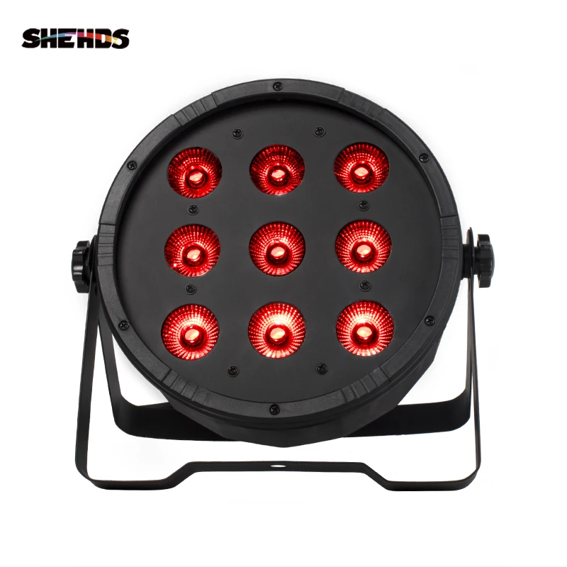 Плоский светодиодный прожектор для дискотеки 9 x12w RGBW 4 в 1 x10w + x30w цифровой RGB 3