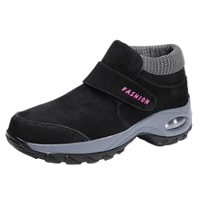 Кашемировая теплая хлопковая обувь для женщин среднего и пожилого возраста; прогулочная обувь для женщин; прогулочная обувь