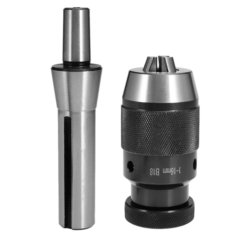 

Keyless 1/32 Inch- 5/8 Inch Drill Chuck with R8 Shank Adapter Self Tighten