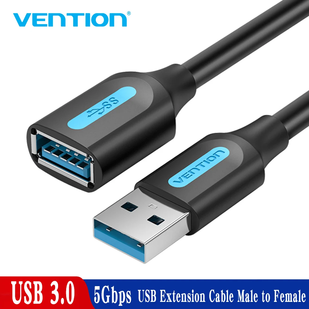 Vention USB Extension Cable 3.0 Male to Female Extender Data Cord for Laptop PC Smart TV PS4 Xbox One SSD | Электроника