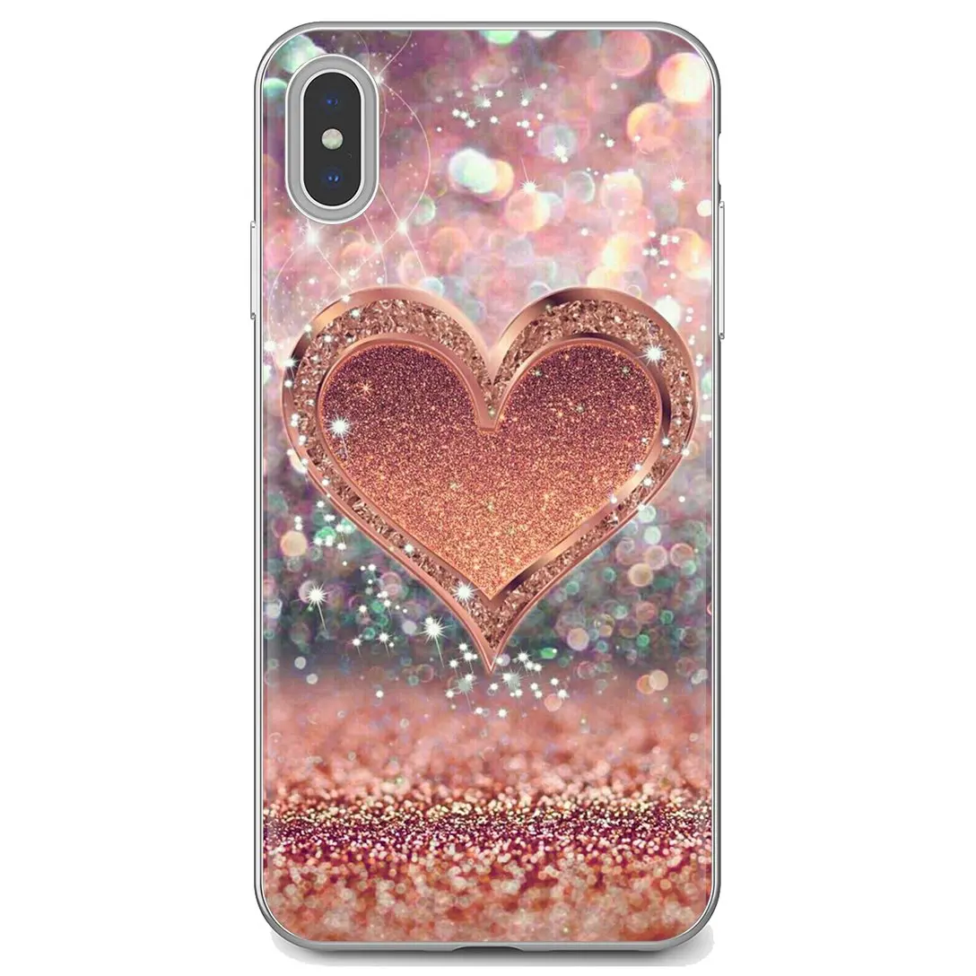 For Meizu M6 M5 M6S M5S M2 M3 M3S NOTE MX6 M6t 6 5 Pro Plus U20 Silicone Phone Case Sequins heart shape Color meizu phone case with stones Cases For Meizu