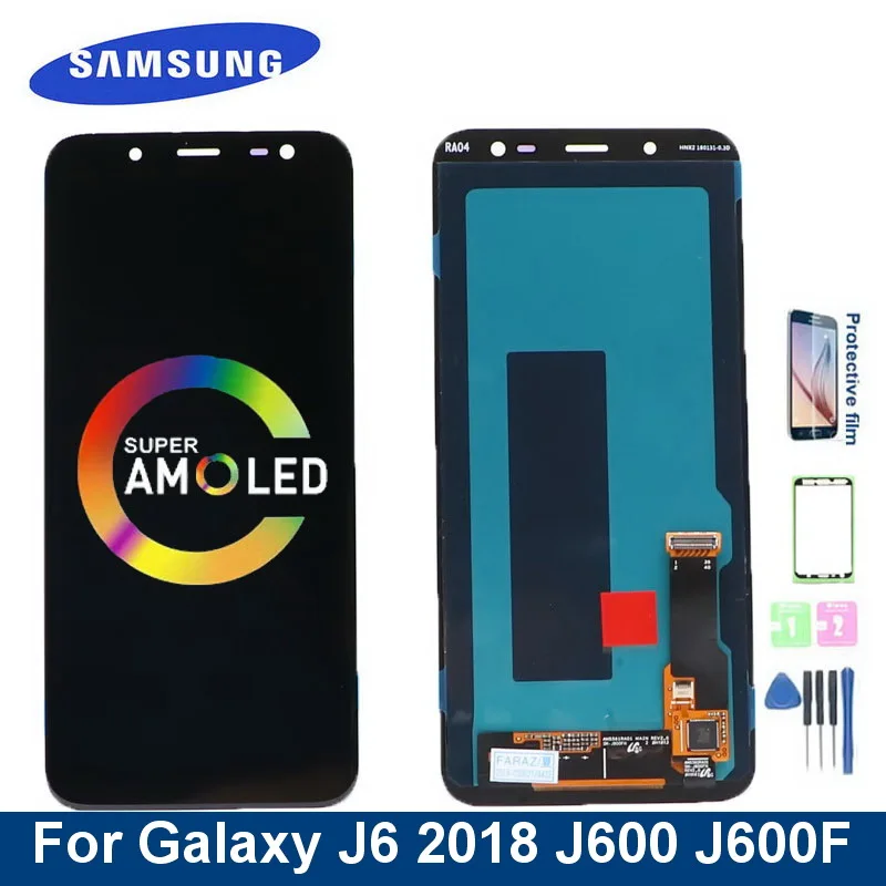 ЖК дисплей Super AMOLED J600 для Samsung Galaxy J6 2018 J600F J600L J600G SM J600FN с сенсорным экраном и