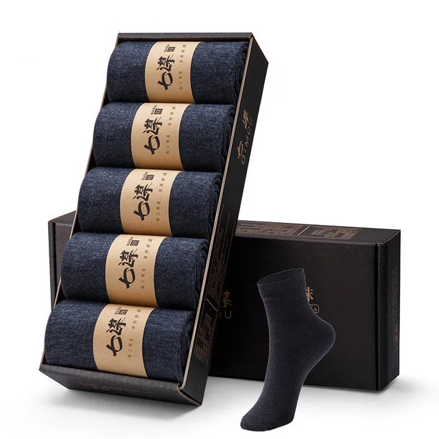 DarkGrey 5 пар/лот, мужские носки, эластичные, формирующие форму, для подростков, короткие носки, подходят для всех сезонов, Нескользящие, прочные, мужские носки, чулочно-носочные изделия - Цвет: DarkGrey