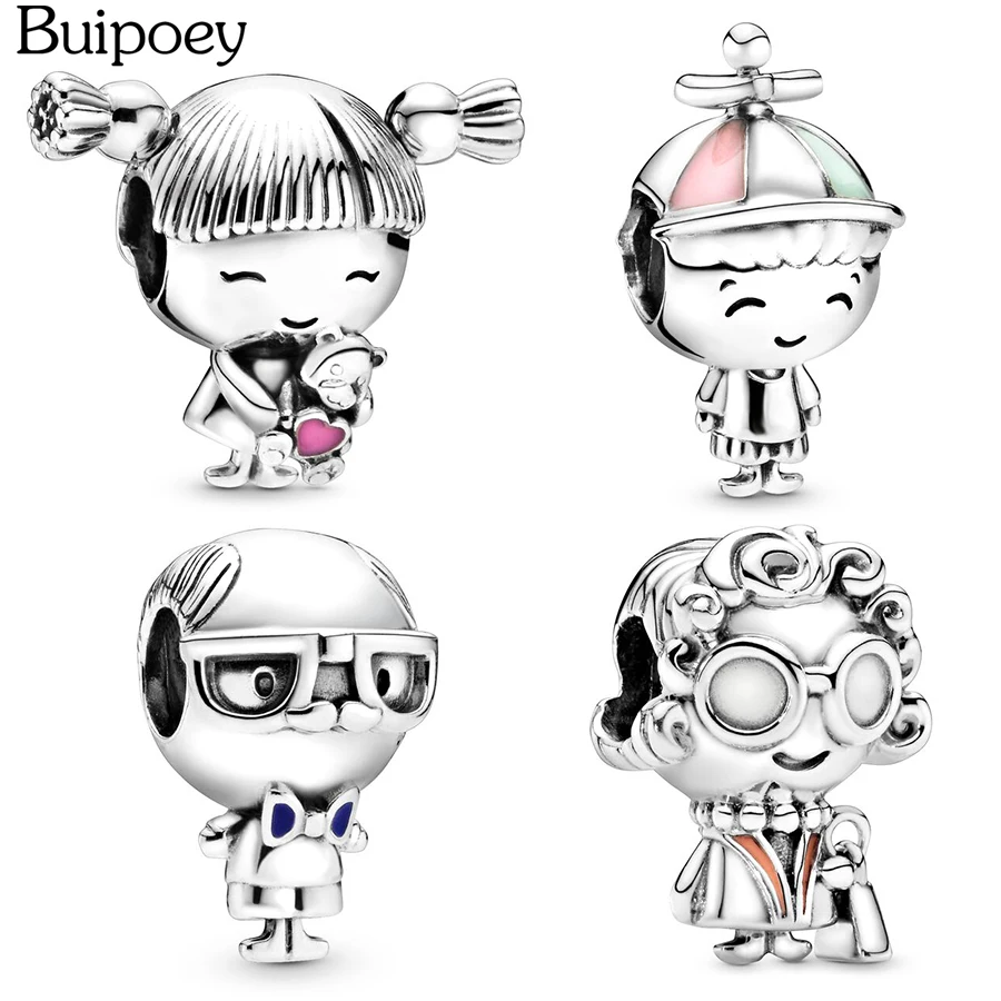 Buipoey 2 шт. очаровательный браслет с бусинами для мальчиков и девочек дедушка мама