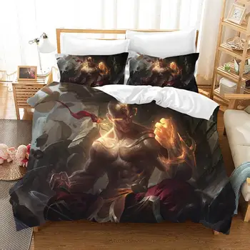 

Game Bed Linen Poplin Elastic Fitted Sheet Jogo De Cama Kids Bedding Set Duvet Cover Set Comforters Queen Couple Quilt Sheets