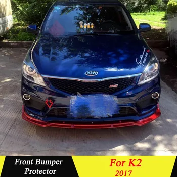 

Front Bumper Spoiler For KIA K2 2017 Front Bumper Decoration Lip Diffuser Bumpers Protector Body Kit For KIA K2