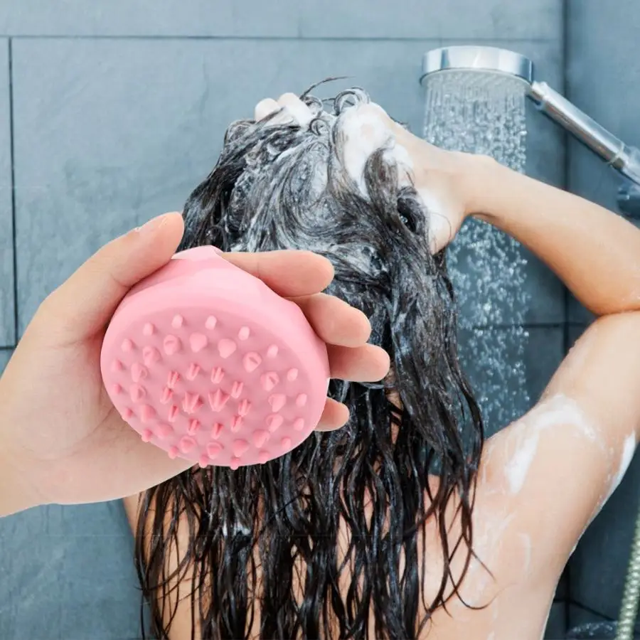 

Household Silicone Bath Brush Multi-Functional Scalp Shampoo Massage Brush Bathroom Accessories