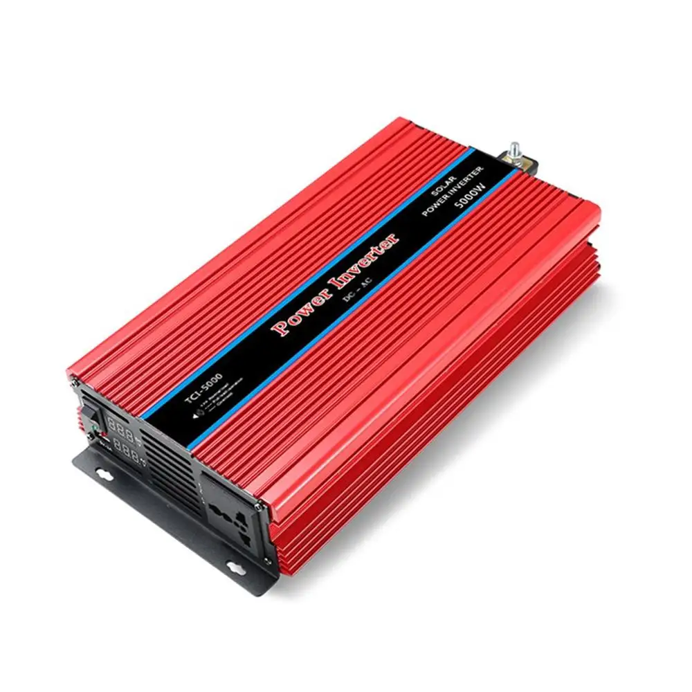 5000W-24V to 220V Двойной дисплей Автомобильный инвертор USB конвертер зарядное устройство адаптер Модифицированная синусоида 5000 Вт - Цвет: 5000W-24V to 220V