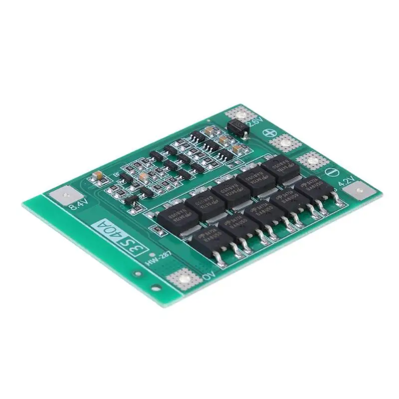 3s 40A литий-ионная литиевая батарея Защитная плата 18650 26650 зарядное устройство PCB BMS Защитная плата w/баланс для электродвигателя 12,6 V