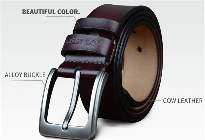 mens dress belts COWATHER men belt cow genuine leather designer belts for men high quality fashion vintage male strap for jeans cow skin XF002 men's belts for jeans