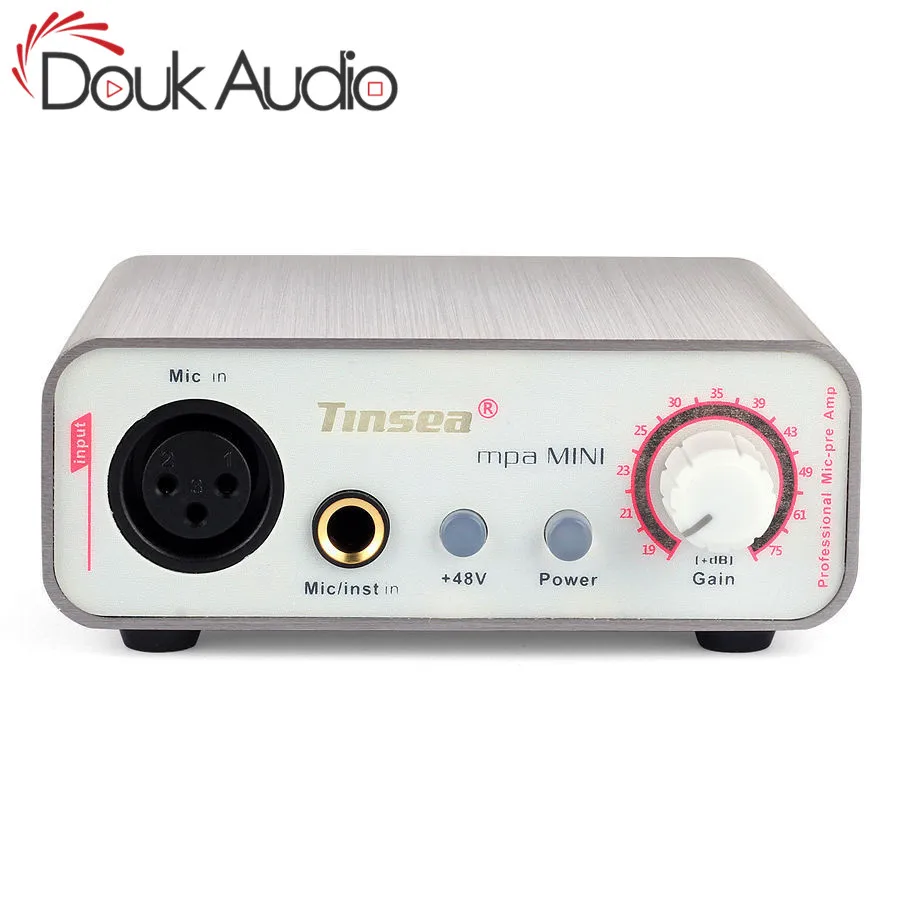 Douk аудио HiFi мини микрофон предусилитель музыкальная звуковая карта Запись